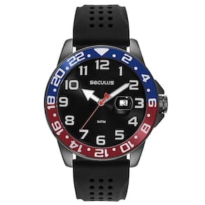 Relógio Seculus Masculino 44168Gpsvpu2 Esportivo Black