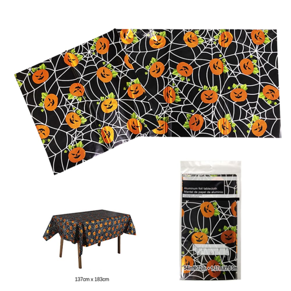 Toalha de Mesa Metalizada Tema Halloween - Decoração