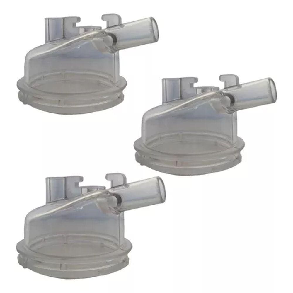 3 Tampa Acrilica Do Coletor De Leite 450ml Gimenez Ordenha