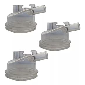 3 Tampa Acrilica Do Coletor De Leite 450ml Gimenez Ordenha