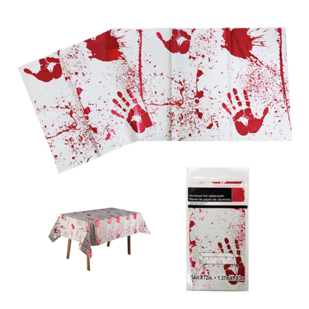 Toalha de Mesa Metalizada Tema Halloween - Decoração