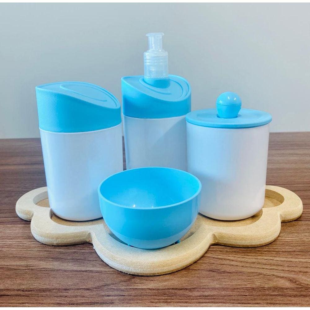 Kit Higiene Sem Personalizar c/BANDEJA NUVEM CRUA