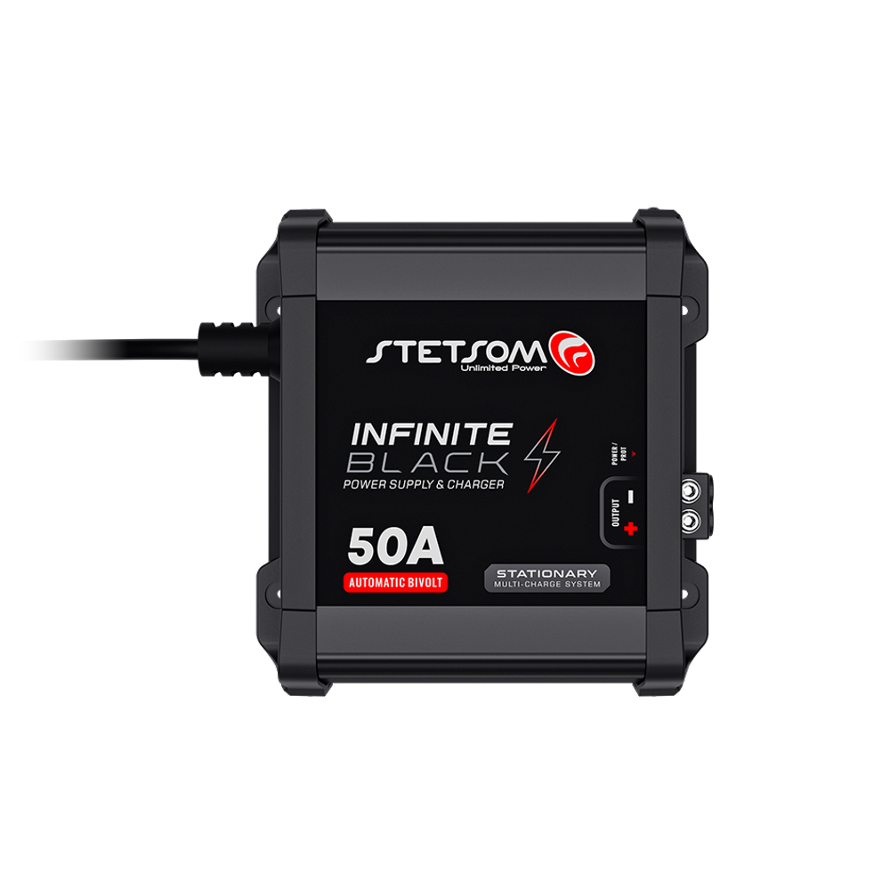 Fonte automotiva carregador digital infinite black stetsom 50 a amperes