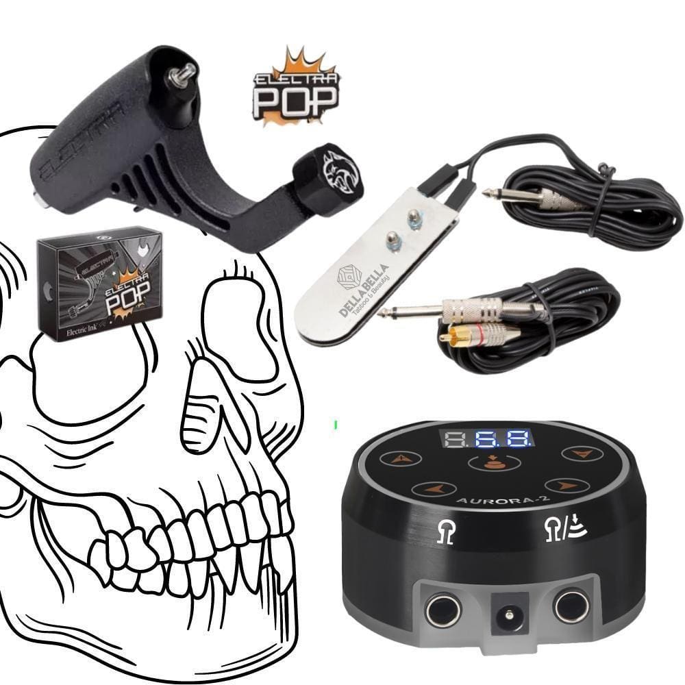Kit Trio Electra Pop Com Fonte Aurora Trio Tattoo Tatuagem