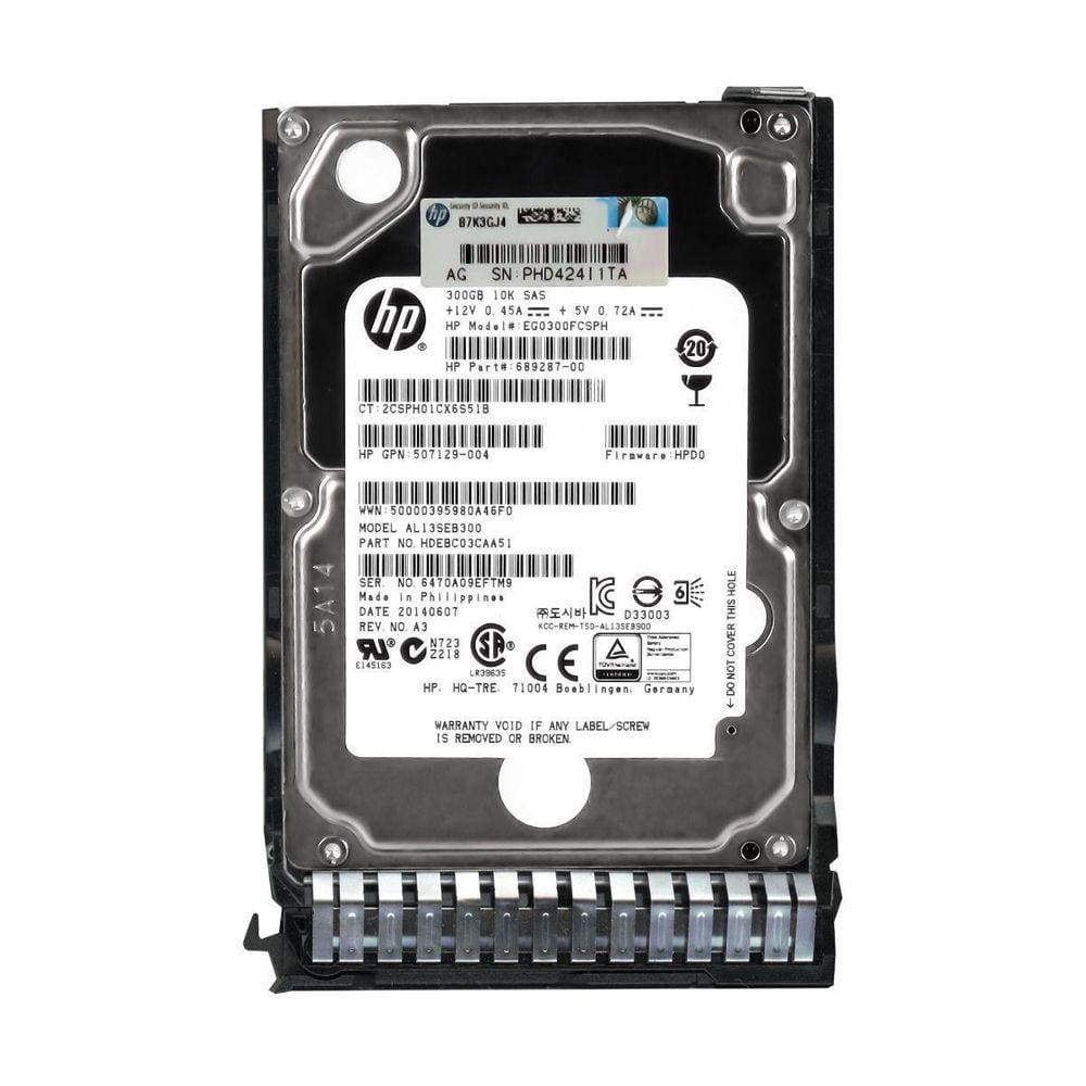 Hd Sas 300Gb Hp Eg0300Fcsph 2,5 300Gb Sas 64Mb 10000U/Min Dp