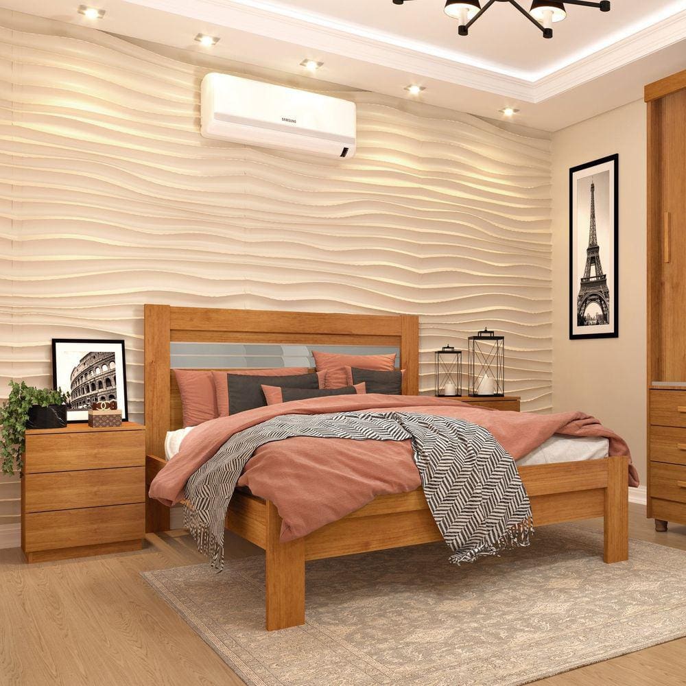 Cama Casal Safira Tcil Móveis Cinamomo