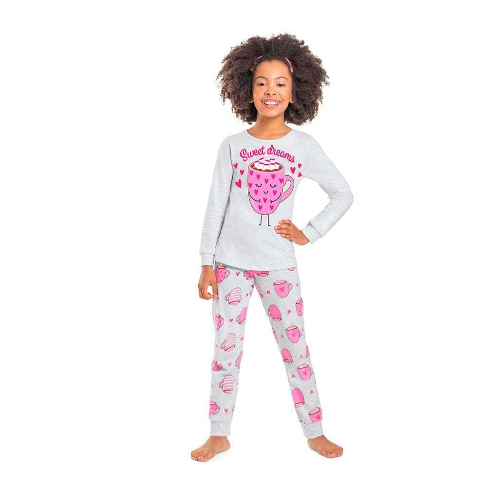 Pijama Manga Longa Malha Estampado Kyly Ref: 208131 12/16