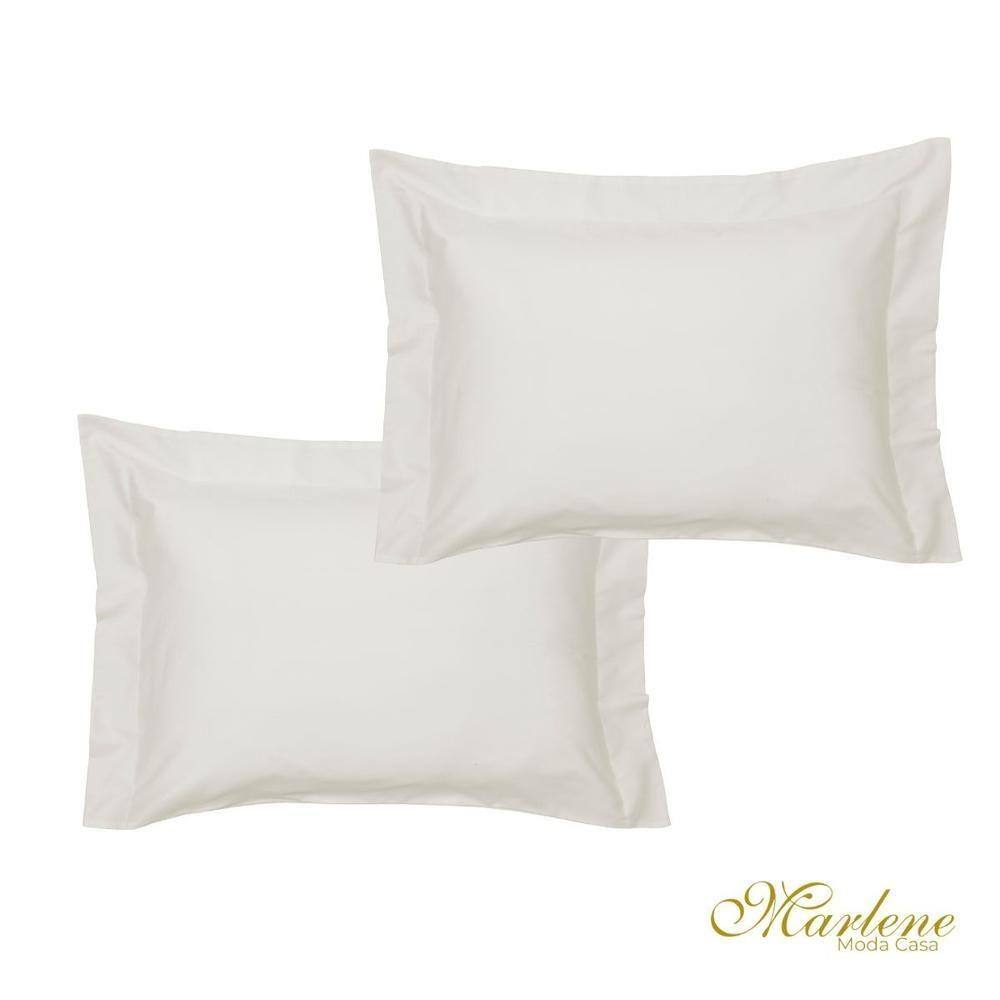 Kit Fronha Vida Bela Off White 50X70Cm