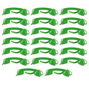 Monofone Microfone Pop Phone Kit 20 Unidades Fone P2 Ligaçoes Chamadas Vintage Telefone Celular Tablet Retro Smarthphone