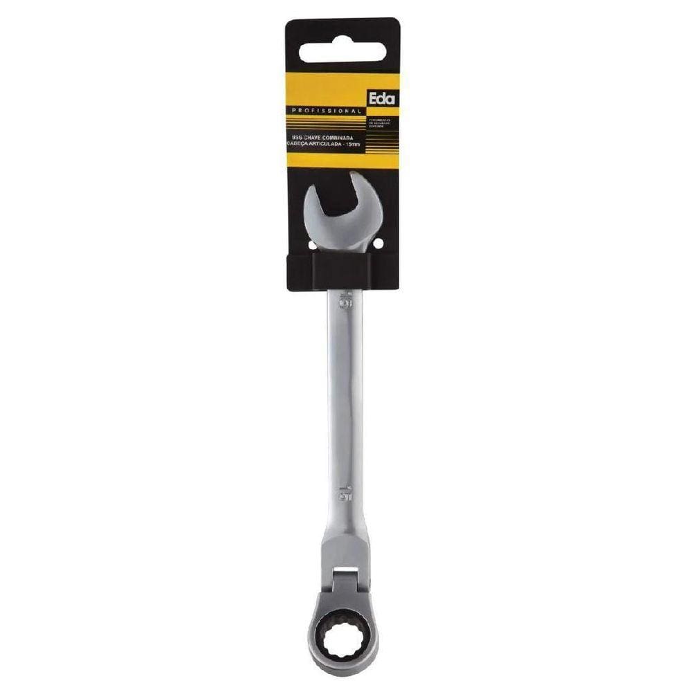 Chave Combinada Catracada 15Mm Cabeça Articulada 9Sg Eda