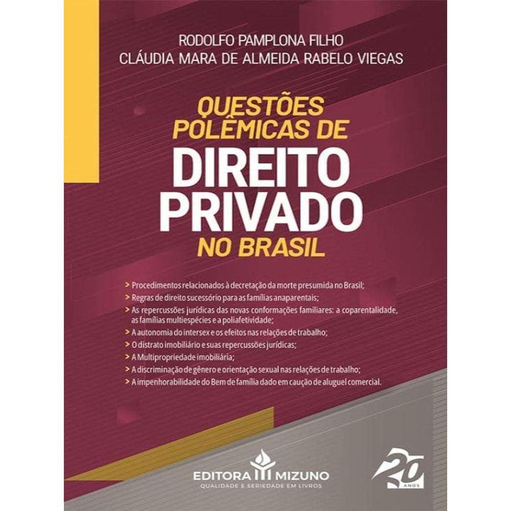 Questões Polêmicas De Direito Privado No Brasil - 2023