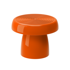 BANDEJA REDONDA ALEGRA 20 CM + PÉ (VASO) 15 CM - LARANJA - Produfest