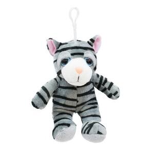 Chaveiro Gato Cinza Com Peso 22cm - Pelúcia