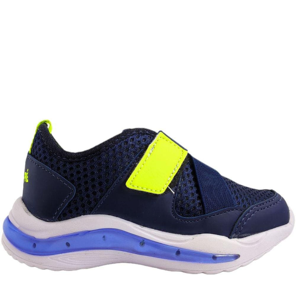 Tênis Infantil Menino Causal Calce Fácil com Led Mini Pé Mp-2306