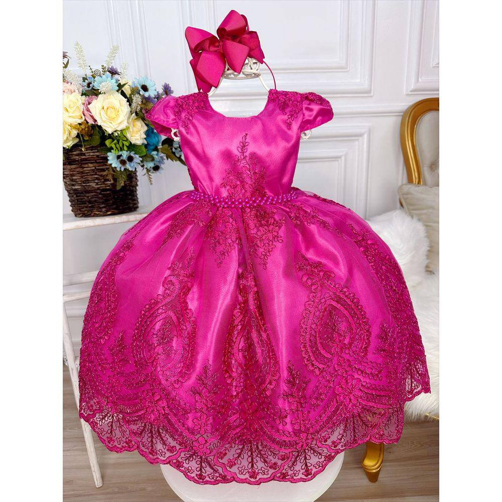 Vestido de Festa Infantil Princesas