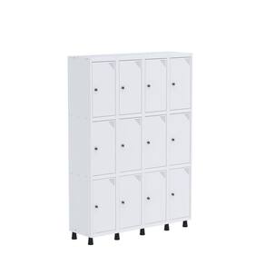 Armario Roupeiro 12 Portas Aço GRP 504/12 Branco