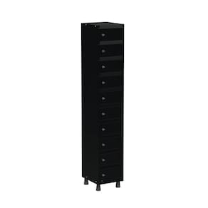 Armario Porta Objeto 10 Portas Aço APOP 501/10 Preto