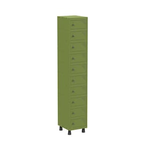Armario Porta Objeto 10 Portas Aço APOP 501/10 Verde Miró