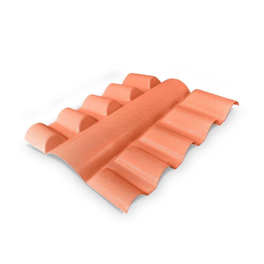 Cumeeira Central PVC Colonial 88cm Lux Telhas Ceramica