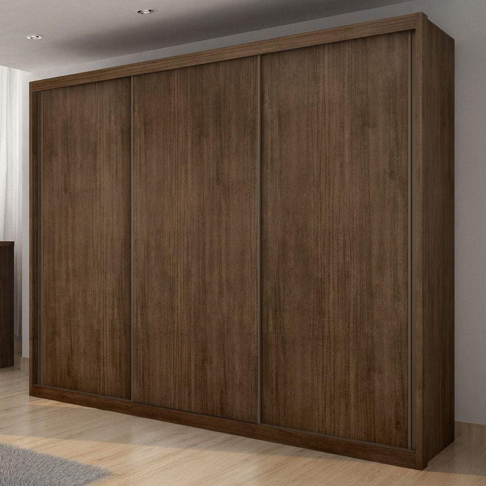 Guarda Roupa Casal 3 Portas 6 Gavetas Vegas Cacau