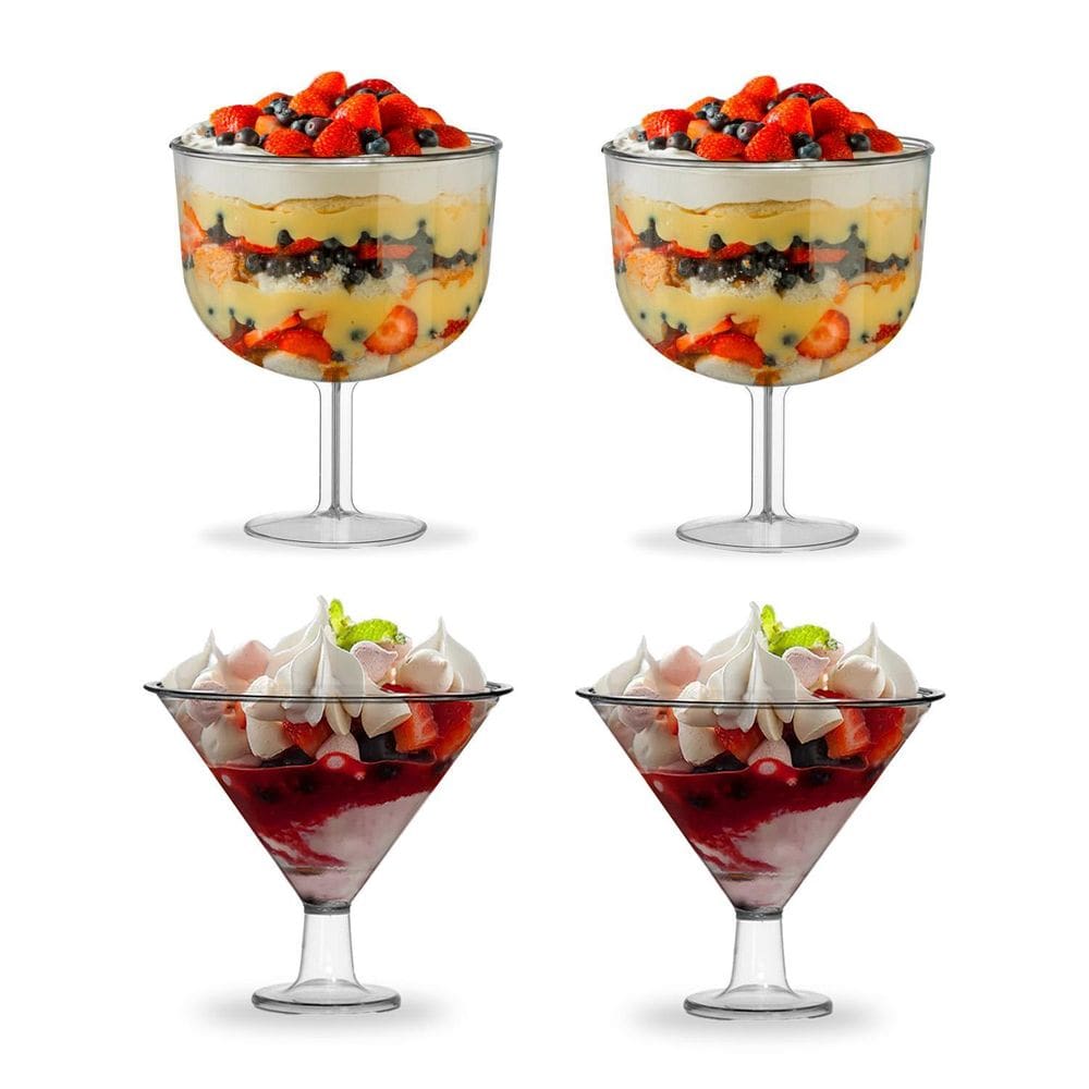 2 Taças Tropical 1,3 Sem Tampa + 2 Taças Martine Peq