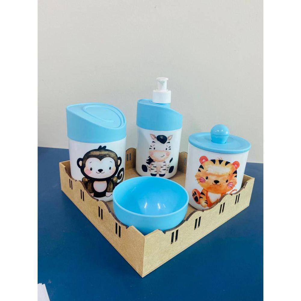 Kit Higiene Safari (Macaco, Zebra, Tigre)