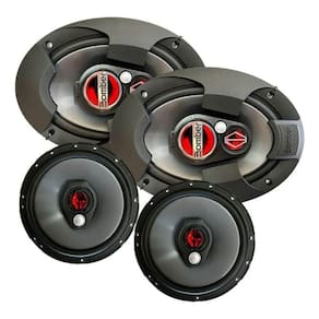 Kit Fácil Bomber BBR 2 Alto Falantes Triaxiais 6x9 150w + 2 Alto Falantes Triax. 6 100w - 250Wrms