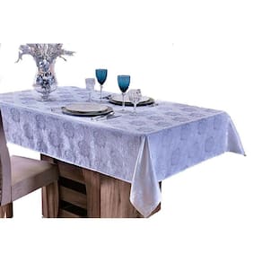 Toalha Mesa Posta 4 Cadeiras Jacquard Lisa 1,50M X 1,40M