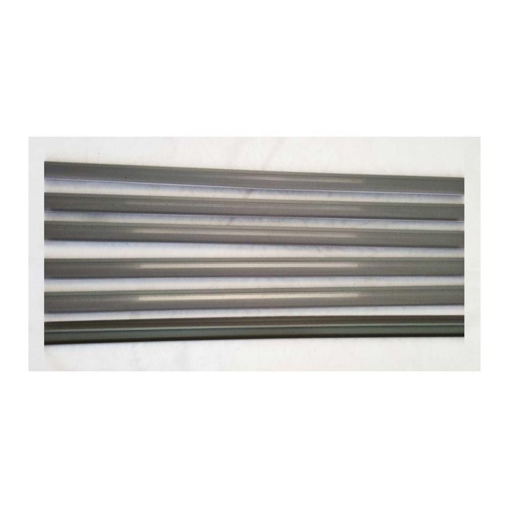 Porta Etiqueta Bandeja Gondola LX 92 Cm Cinza Kit Com 30