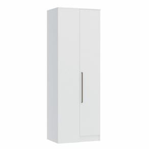 Guarda Roupa Modulado Canto Reto 1 Porta Requinte+ Móveis Castro Branco Line