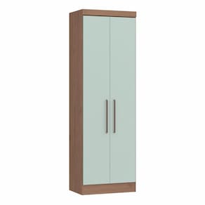 Guarda Roupa Modulado 2 Portas Infinity Móveis Castro Macadâmia/Pistache Line