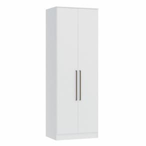 Guarda Roupa Modulado 2 Portas 2 Gavetas 4 Prateleiras Requinte Móveis Castro Branco Line
