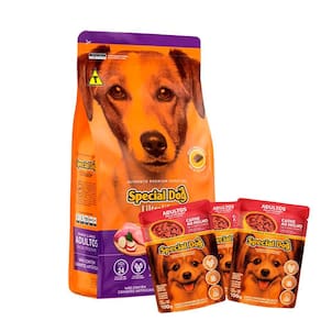 RaçãoPara Cães Special Dog Ultralife Raças Pequenas Cães Adultos Frango e Arroz 15kg + Surpresa