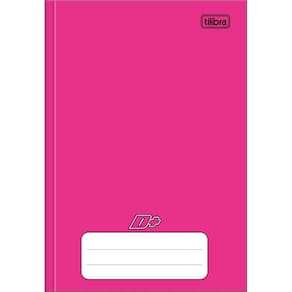 Caderno Brochura Capa Dura Universitário D+ Rosa 96 Folhas