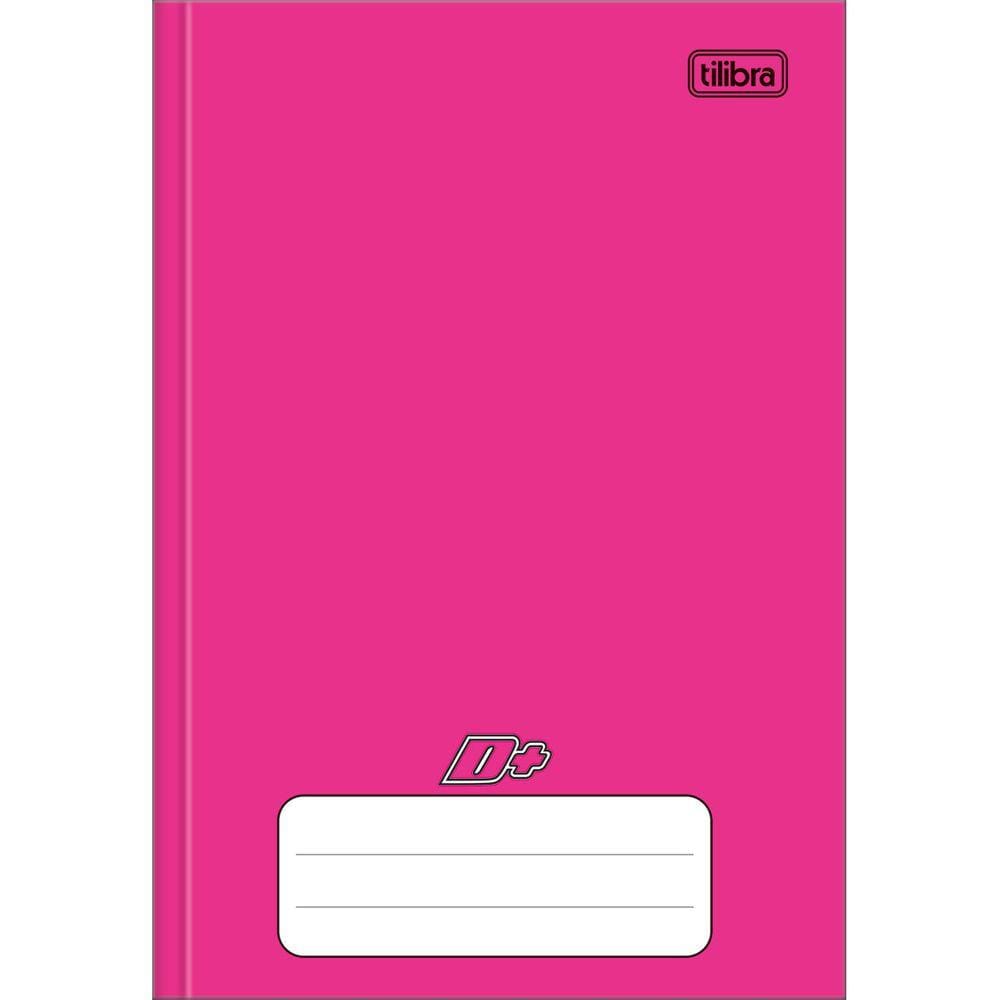 Caderno Brochura Capa Dura 1/4 D+ Rosa 48 Folhas Tilibra