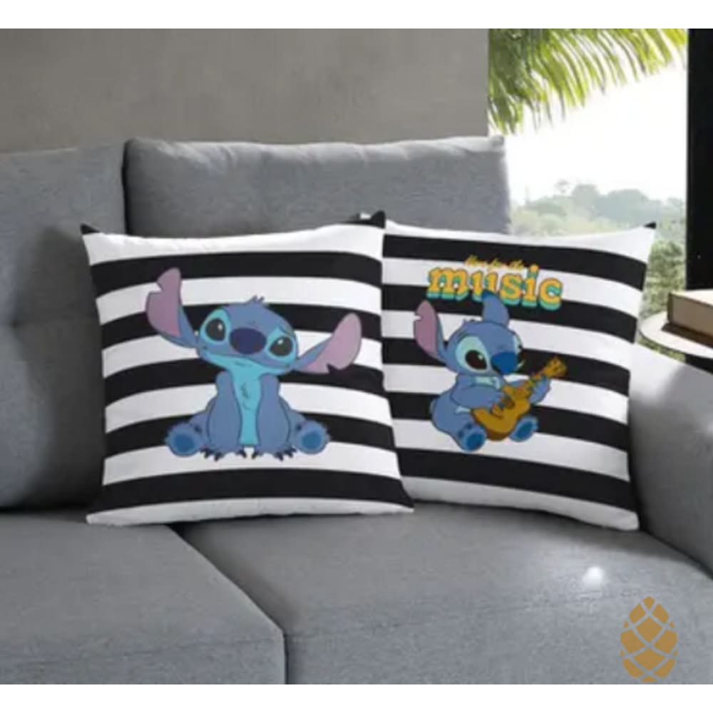 Capa De Almofada Bella Janela Personagens 45x45 Decorativa