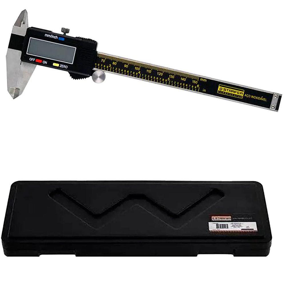 Paquímetro Digital Medição Precisa Display LCD 6 Polegadas 150mm - Starfer