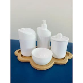 Kit Higiene Sem Personalizar c/BANDEJA NUVEM CRUA