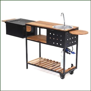 Churrasqueira Móvel Com Pia Completa (b-grill Cp 46)