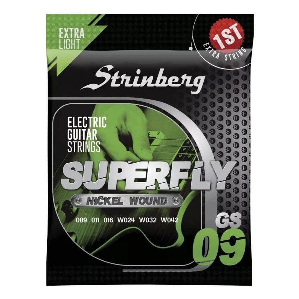 Encordoamento Strinberg Para Guitarra GS09 - 6 Cordas