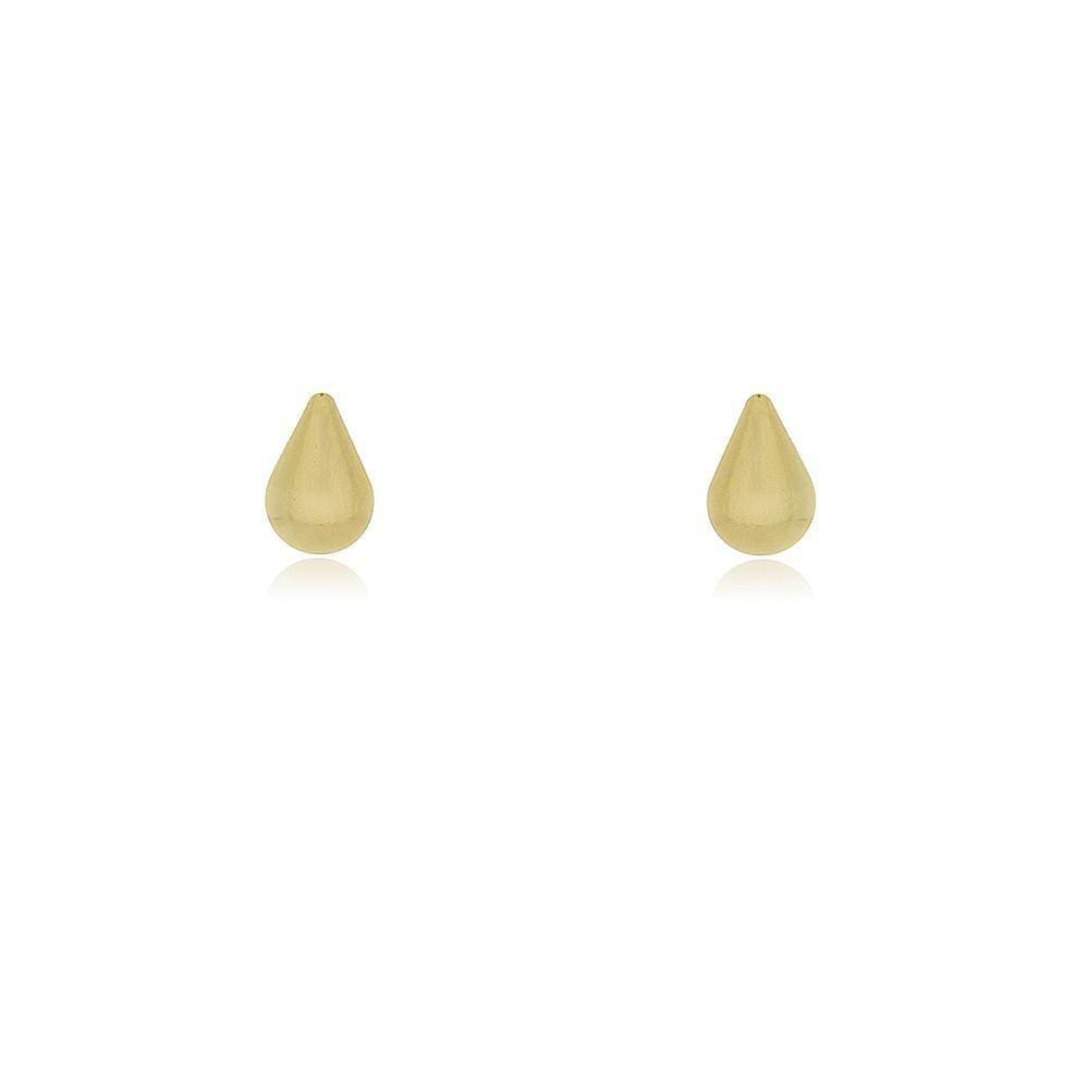 Brinco Gotinha Banhada A Ouro 18K