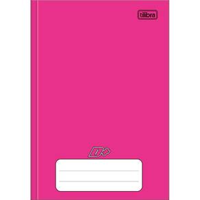 Caderno Brochura Capa Dura 1/4 D+ Rosa 96 Folhas