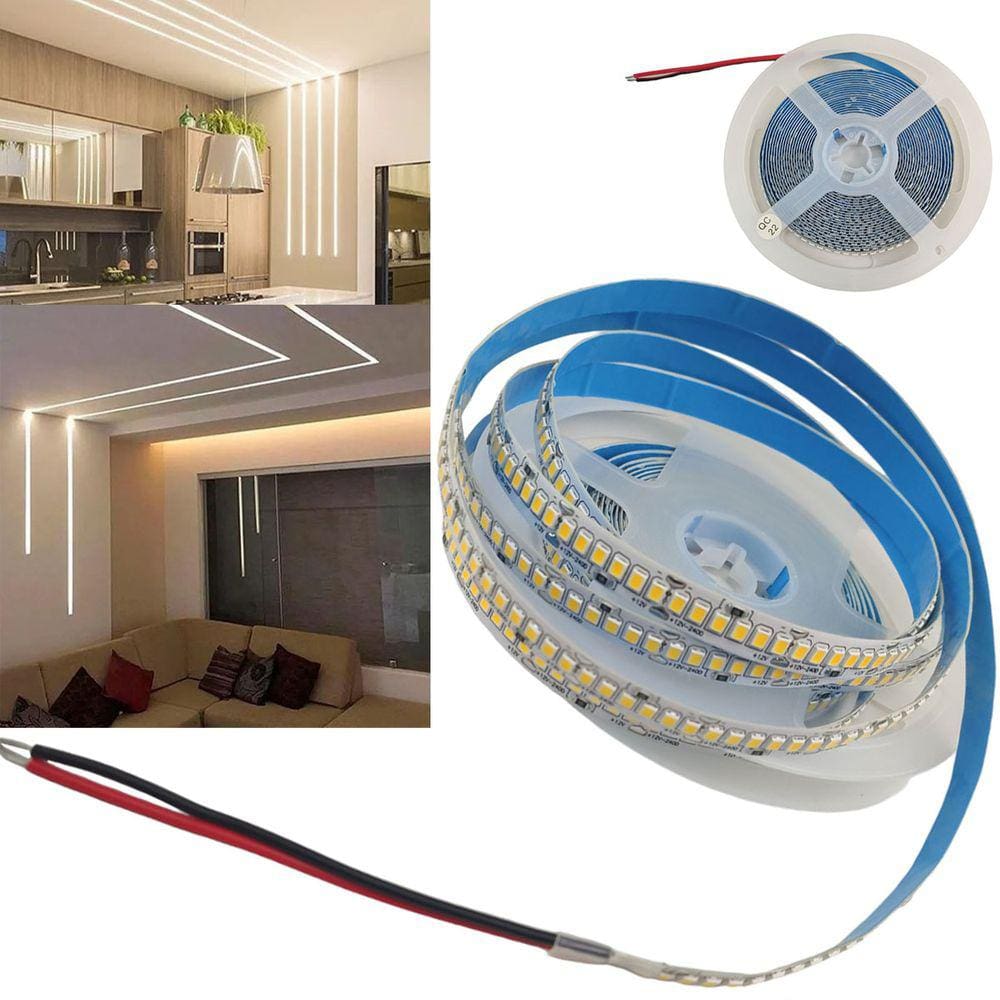 Fita Led 240 Leds 6500K Branco Frio 16W Sala Quarto Casa Decoraçao Iluminaçao Gamer Casa Loja Teto Rebaixado Multiuso