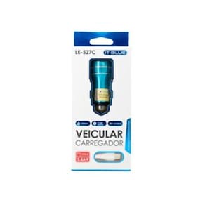 Carregador Veicular 2 Usb Com Cabo Ios - 3.4a - Carga Rápida