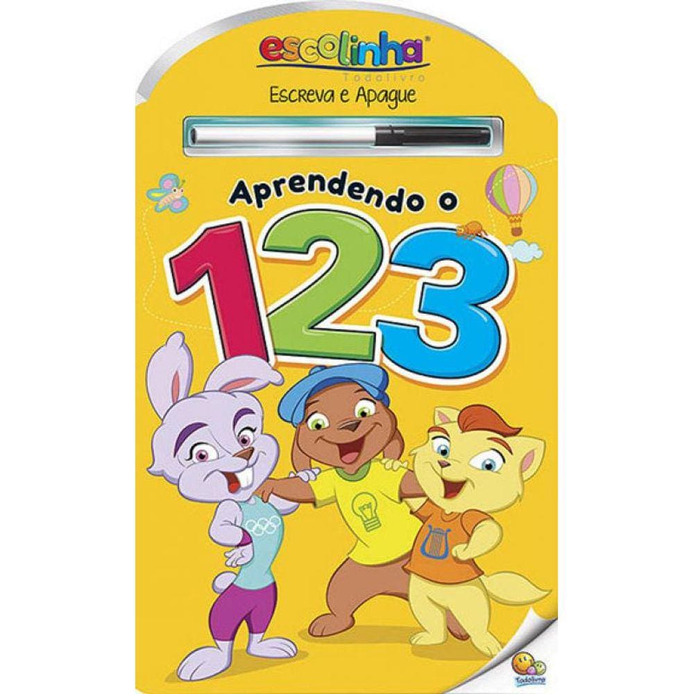 Escreva E Apague: Aprendendo O 123 (Escolinha Todolivro)