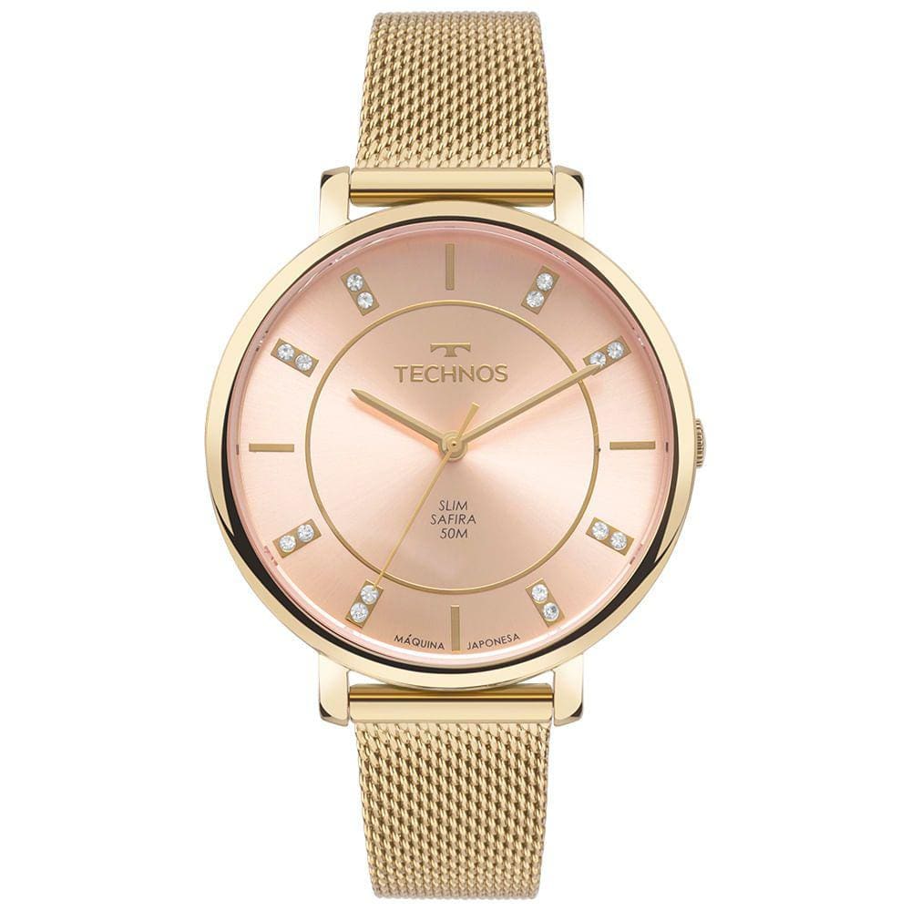 Relógio Technos Feminino Slim Dourado - GL32AR/1T