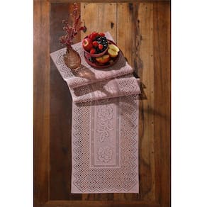 Trilho Mesa Renda Interlar Color Rose 40cm x 150cm