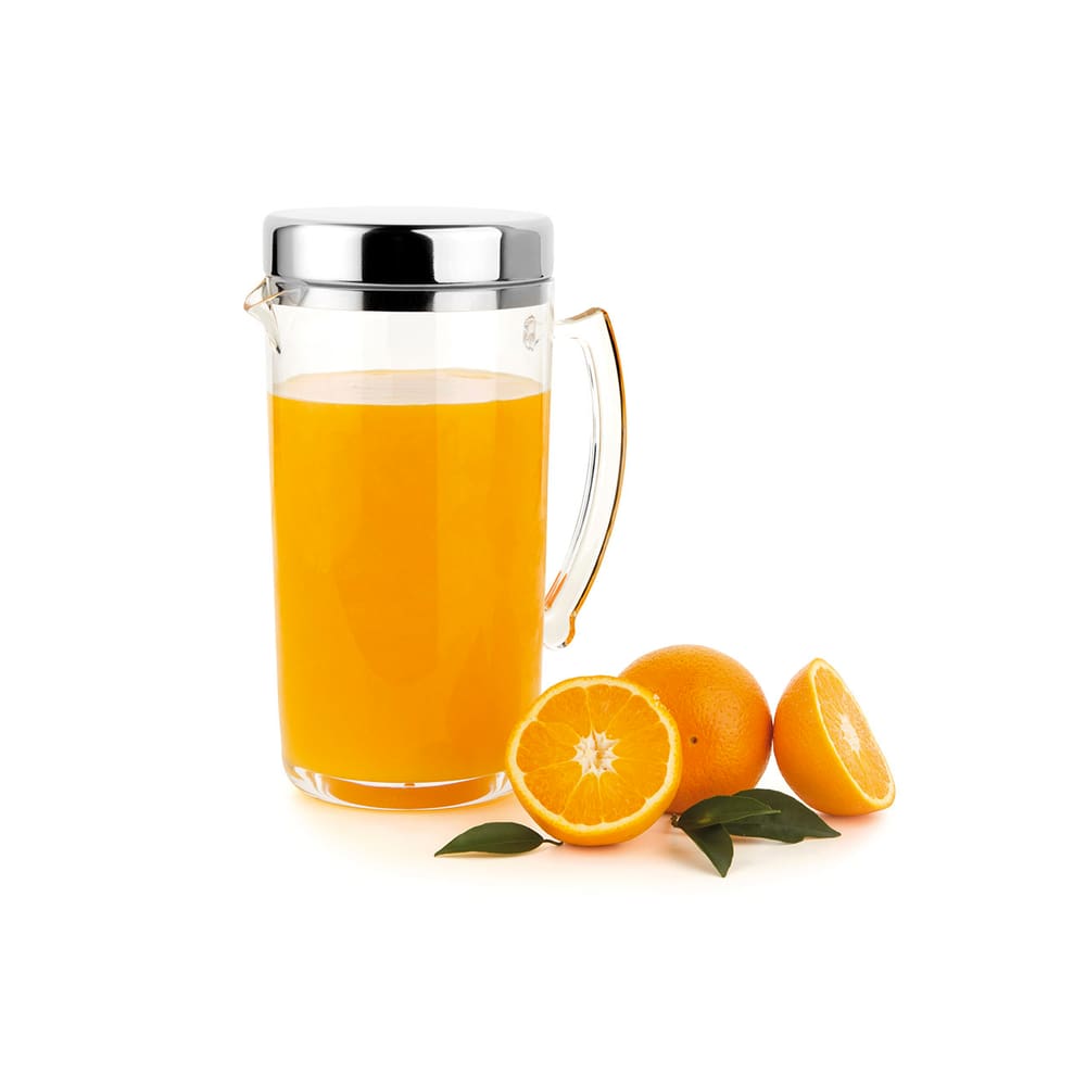 Jarra para suco de acrílico com tampa inox 2L Vision Forma