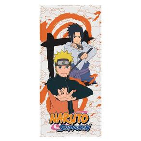 Toalha de Banho Desenho Anime Naruto Uzumaki & Sasuke Uchiha