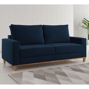 Sofá Living 3 Lugares 181,5cm Lívia Azul